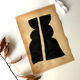 Peinture originale sur papier vintage
