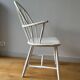 fauteuil bois -Suède années 50/60