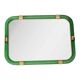 Italian Monumental Rectangular "Torciglione" Wall Mirror Murano Glass