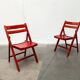 Mid-century wooden folding chair, 1960s, set of 4
