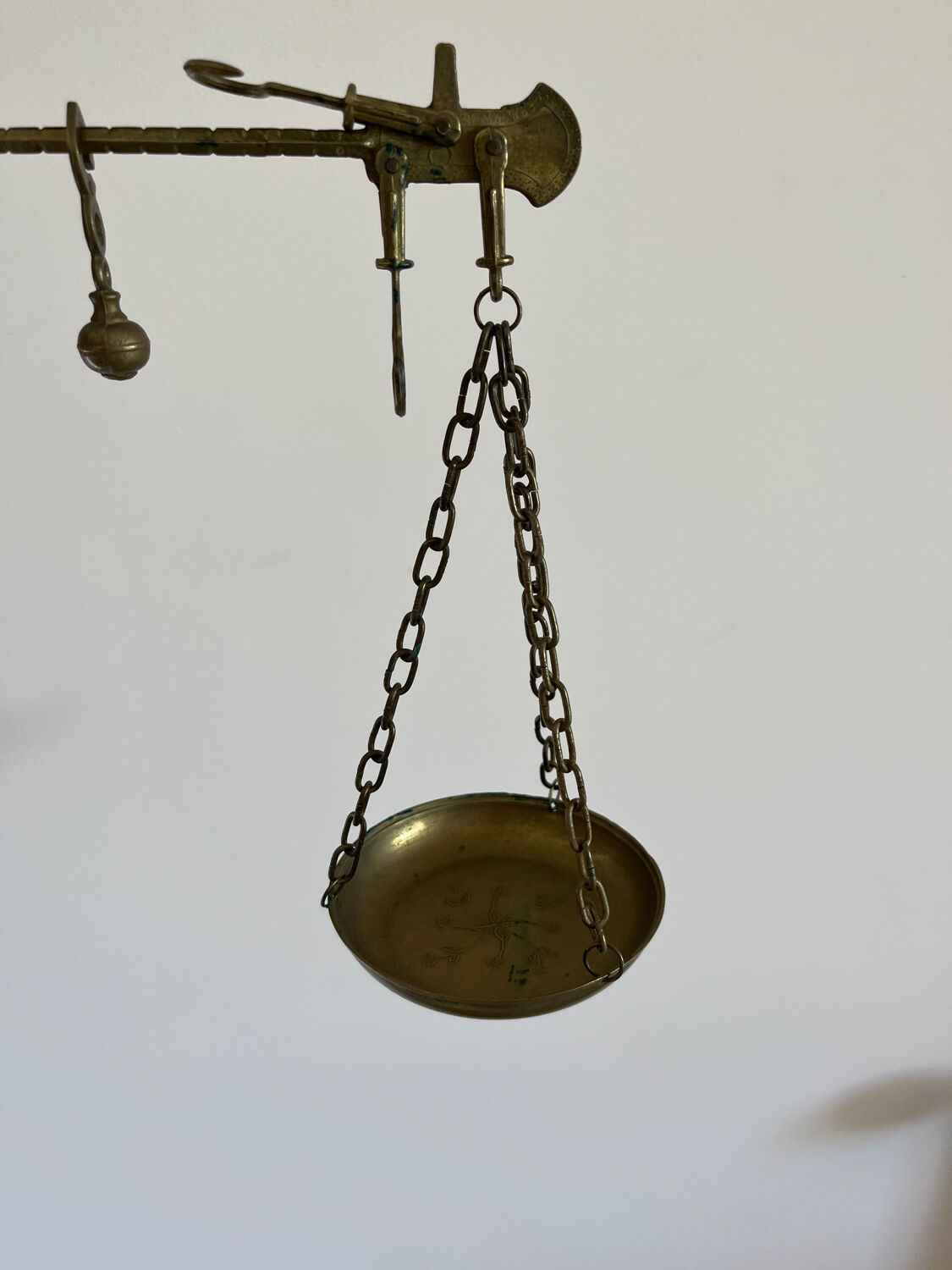 Balance romaine laiton
