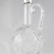 Baccarat - cut crystal ewer carafe mounted in solid silver
