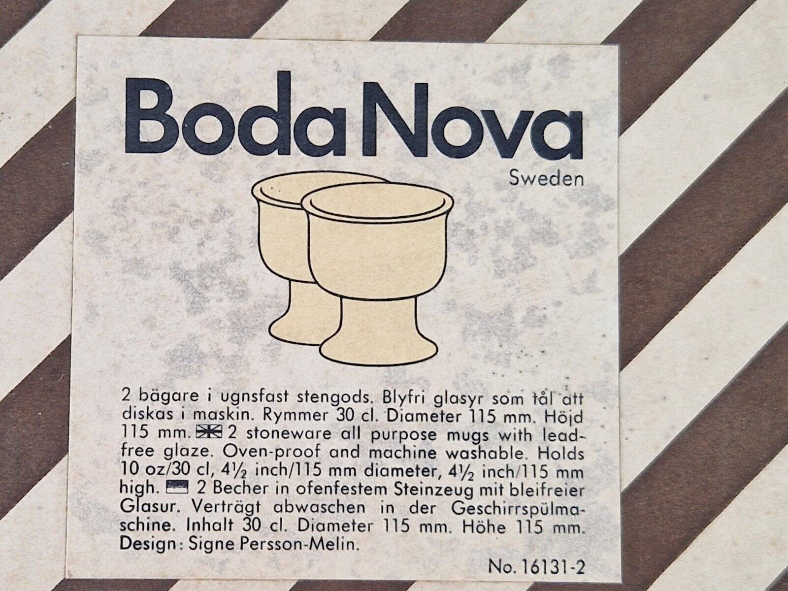 Nova Multipot Bowls by Signe Persson Melin for Kosta Boda, 1970s, Set of 2