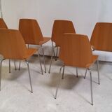 Set of 6 scandinavian chairs
