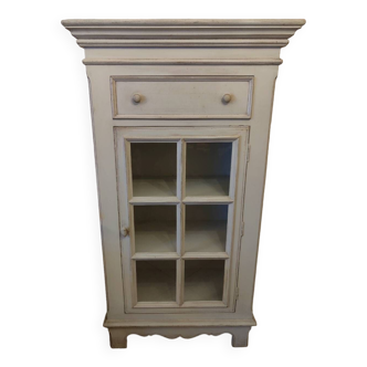 'Bibus' glazed furniture in antique white solid wood