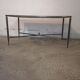 Vintage brass and marble coffee table