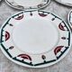 assiettes plates art déco badonviller El d'jem