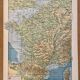 Old geological map of France - 1900