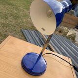 Lampe de table bleue du milieu du siècle, années 1970