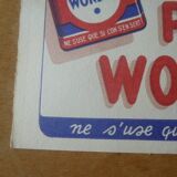 Advertising poster 1950s pile wonder