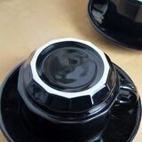 Two Breakfast Mugs APILCO Flora – Black and White