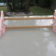 Old towel rack art deco in pink enamelled cast iron