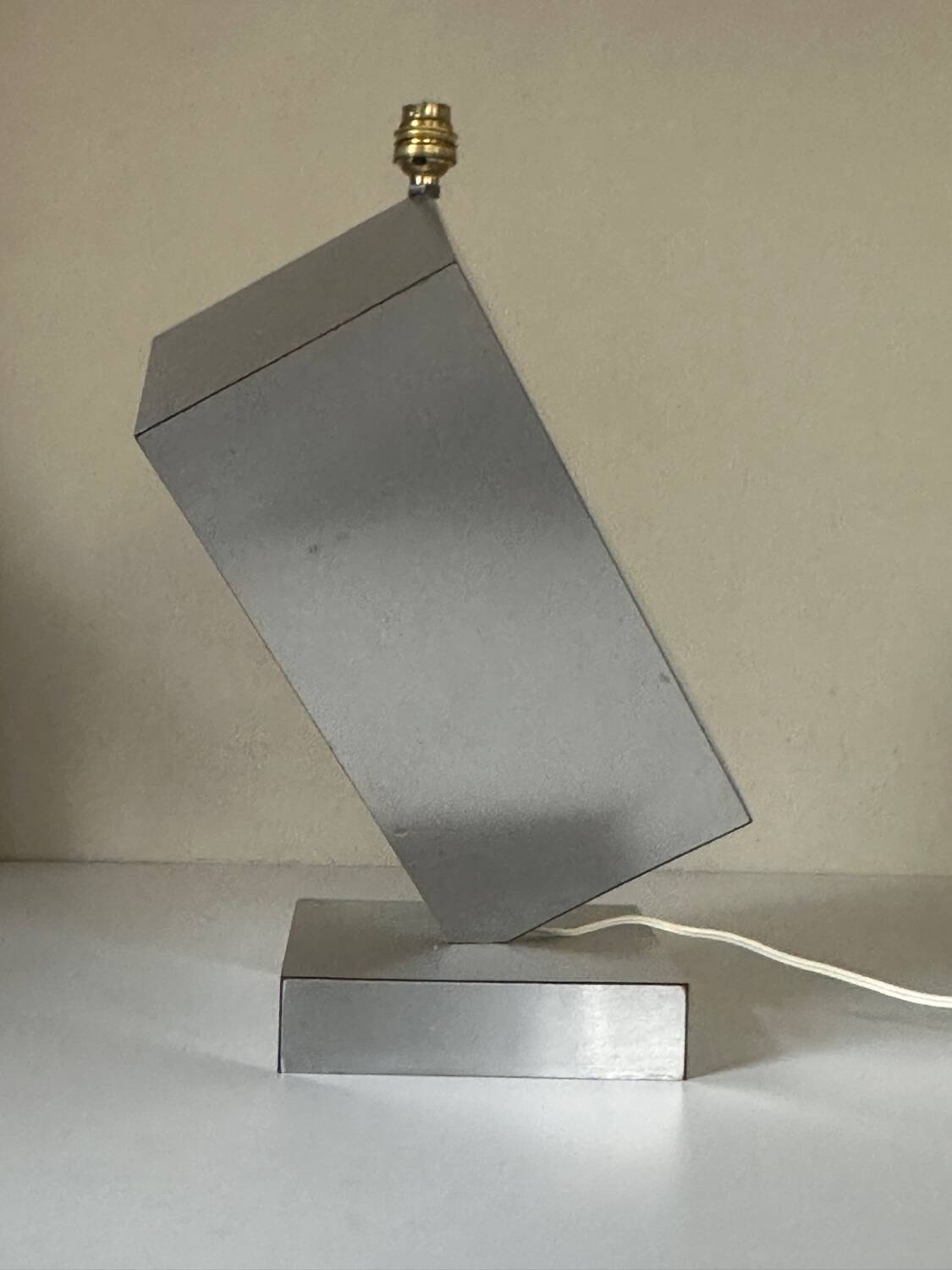 Vintage geometric lamp, 1970s design