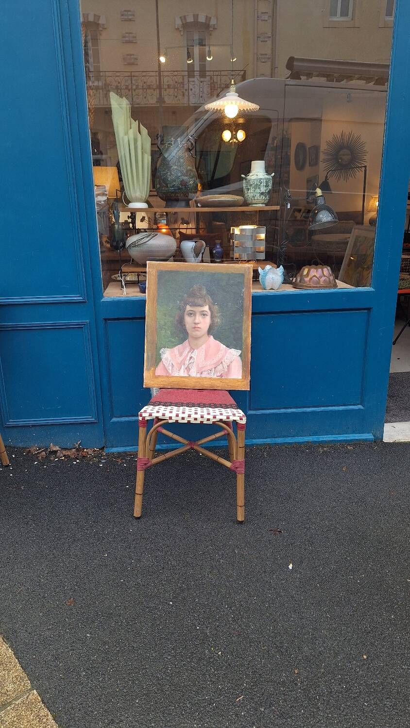Portrait de jeune bourgeoise sur toile