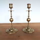 2 brass candle holders