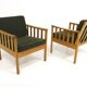 Set of 2 oak armchairs, Skaraborgs Möbelindustri, Sweden, 1960
