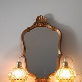 Amber vintage hand lamp