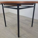Vintage round dining table designed by Marcel Gascoin 1960s