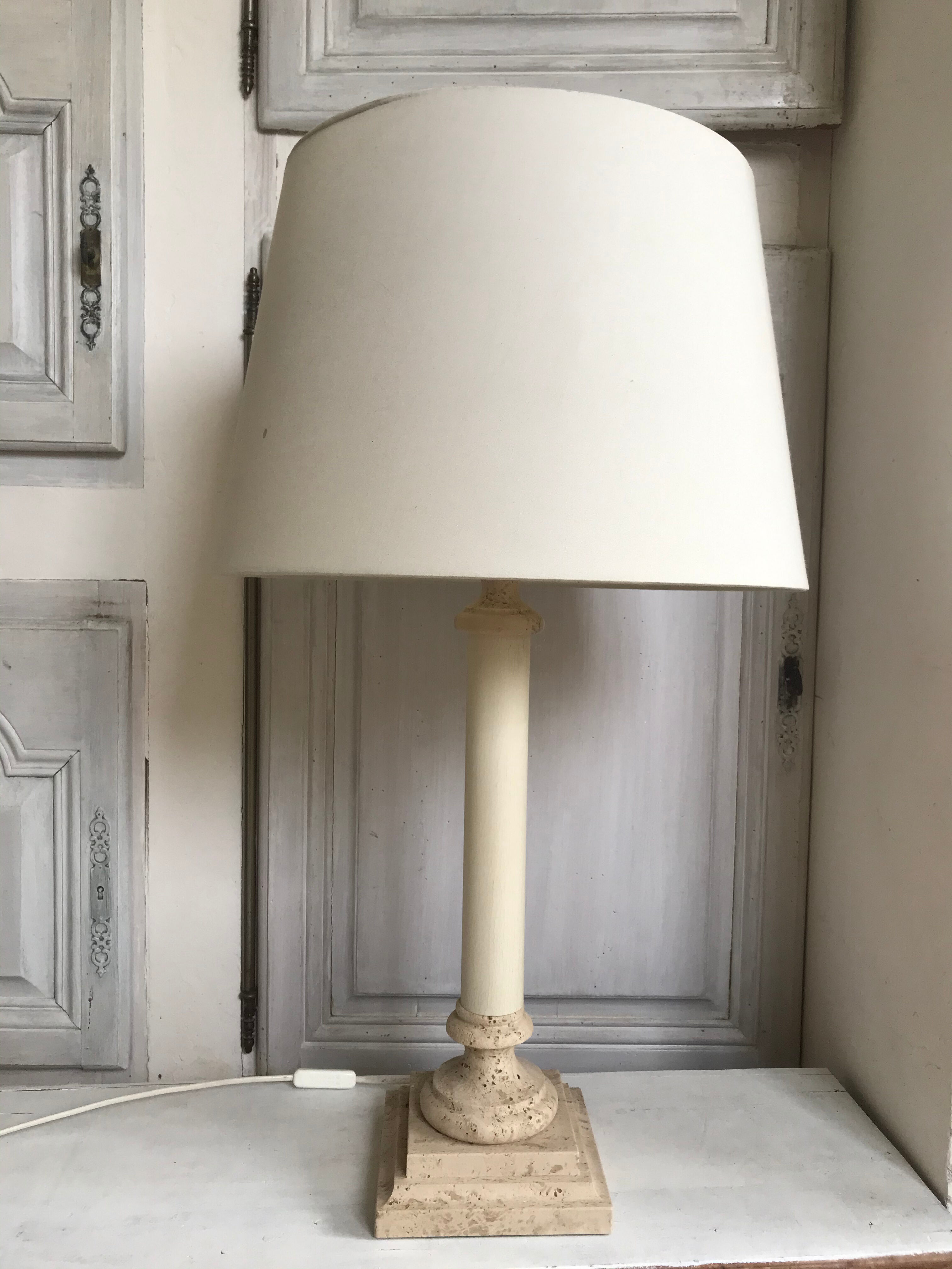 Stone lamp the Vintage Dolphin 55cm