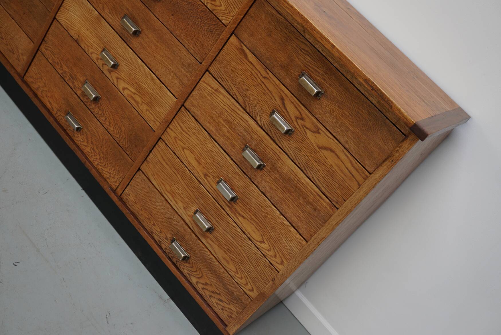 Dutch Oak Apothecary / Filing Cabinet or Sideboard, 1950s