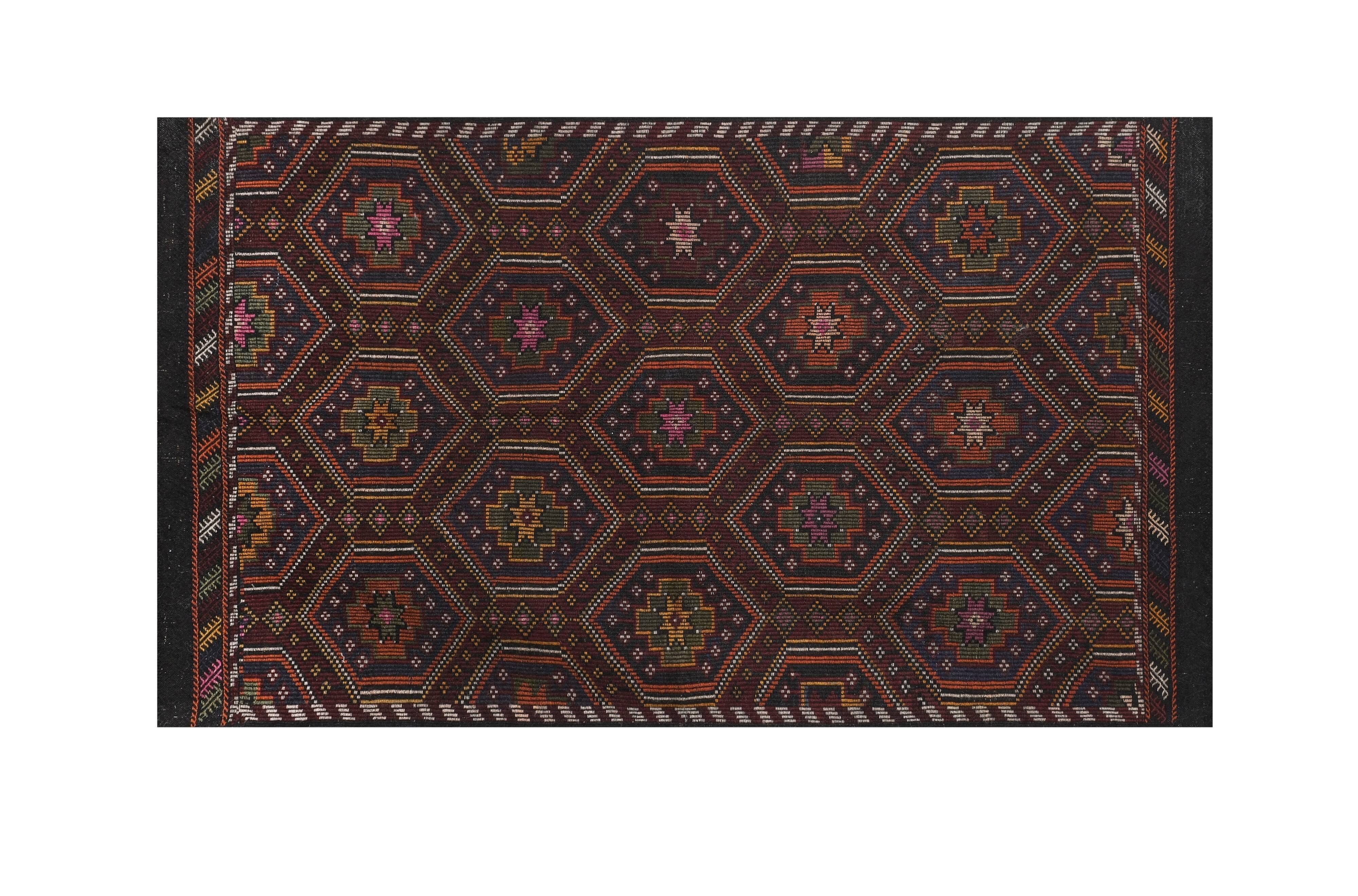 Vintage Turkish Oushak Rug Handwoven 174x297 cm