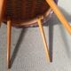 Lilac furry chair from the 50s