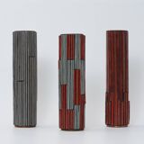 Vintage Pottery Mosaic Vases by W. Zimmermann for Ritter