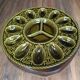 Vintage earthenware egg tray, Sacavém Portugal, 60s-70s