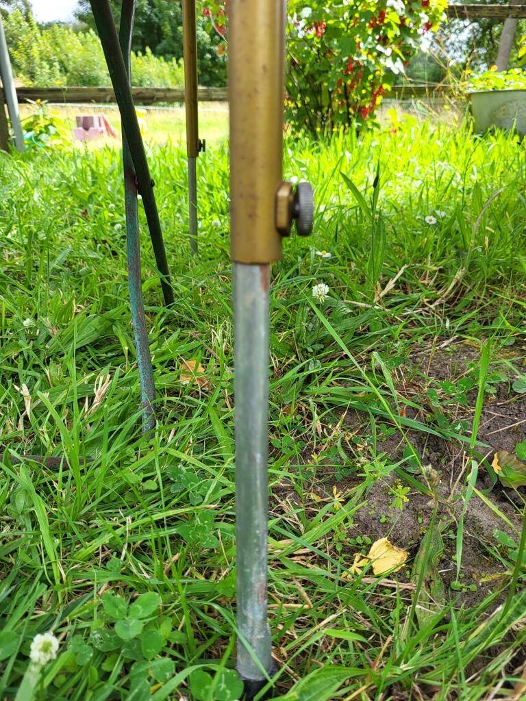 Vintage 1970s folding camping table and chair set