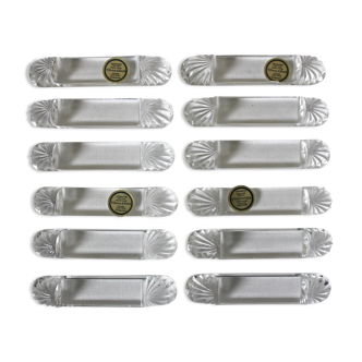 12 Villeroy and Boch crystal knife holders