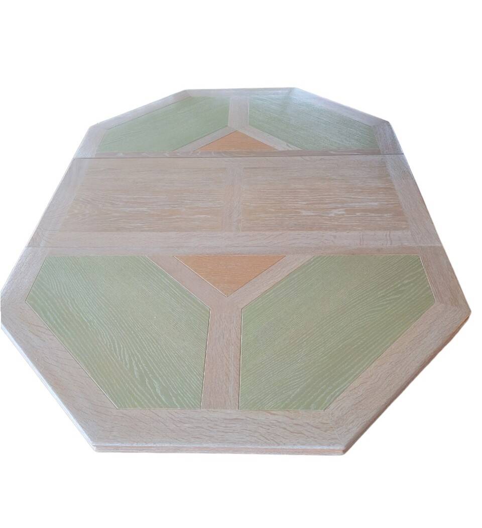 Octagonal table de tonge 1980s