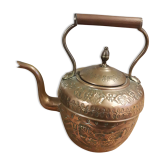 Old copper teapot