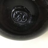 Vase en verre souffle de l ancienne verrerie de Maure Vieil