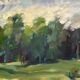 Original Swedish Oil on Canvas “Forest” by Leif Nilsson – Signed – Vintage