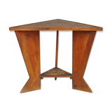 Triangular table inlaid Art nouveau 1900