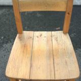 6 pine chairs chalet mountain seventies vintage