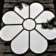 Large flower-shaped mirror 107x107 cm