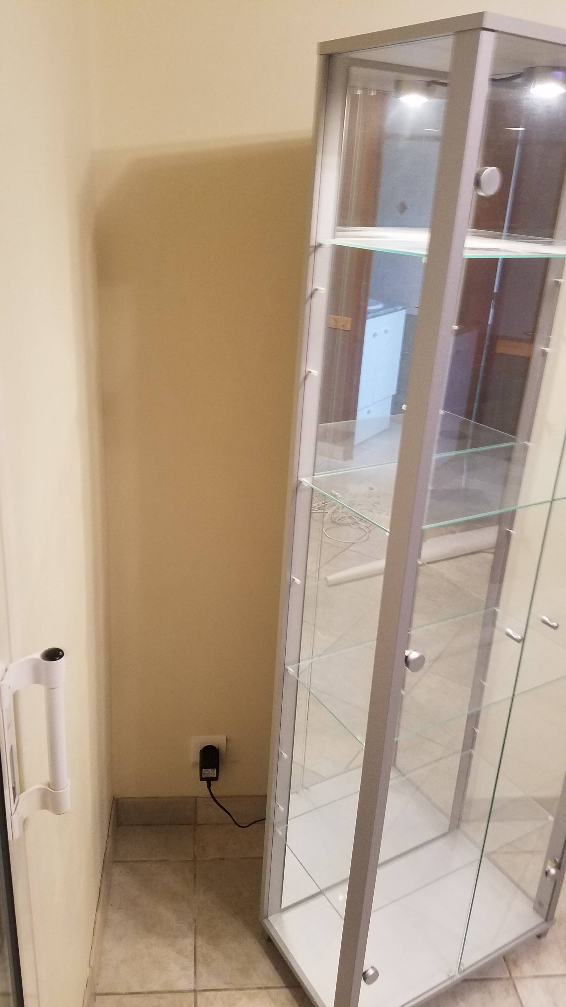 Showcase with lighting