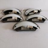Set of 5 Danish Odreco wall lamps 80s 90s