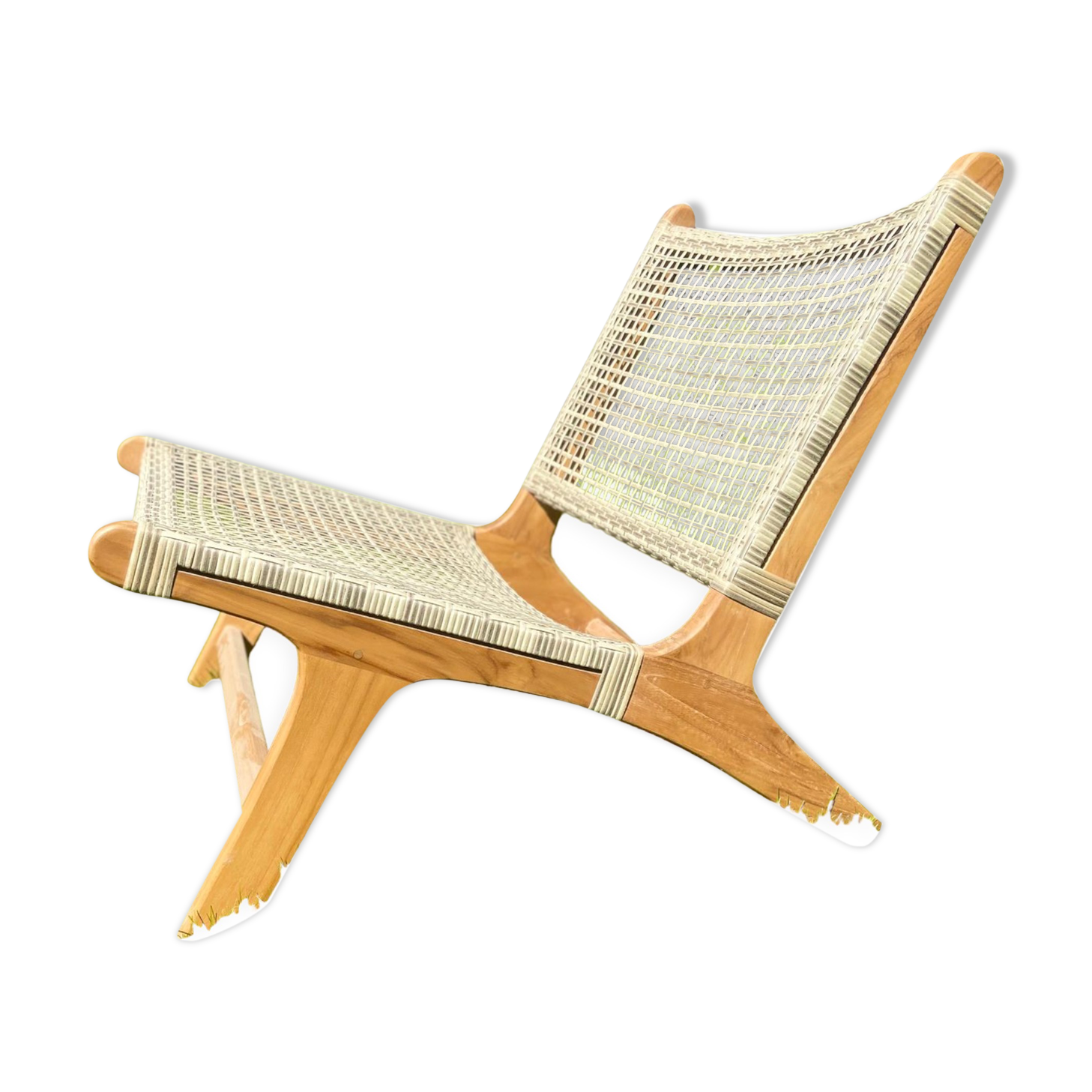 Chair / garden armchair / single-seater in retro rattan