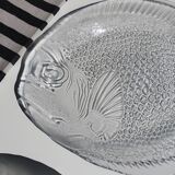 Vintage fish set, Arcoroc France (9 pieces)