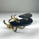 Vintage brass coat hooks, Italy, 1950s, set of 2