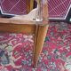 Gondola chair with art-deco motifs, spring leatherette seat