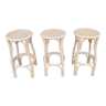 Set of 3 high stools Roberti Rattan