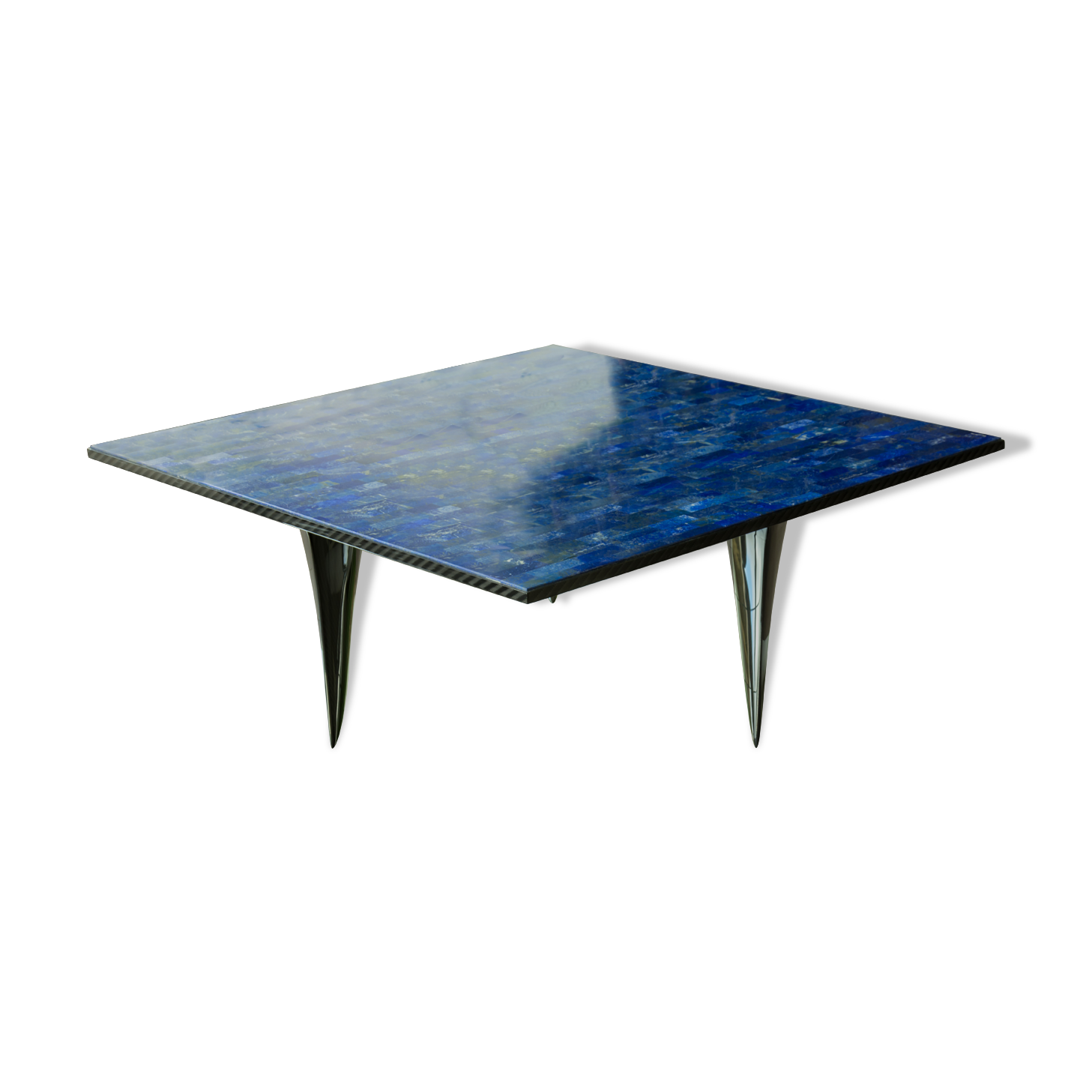 Semi precious and carbon stone coffee table