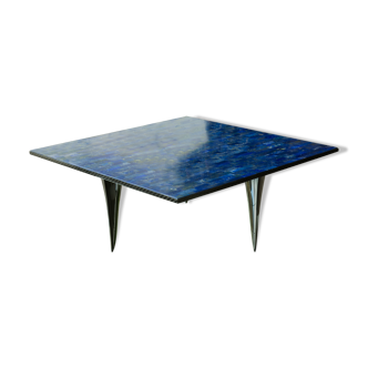 Semi precious and carbon stone coffee table