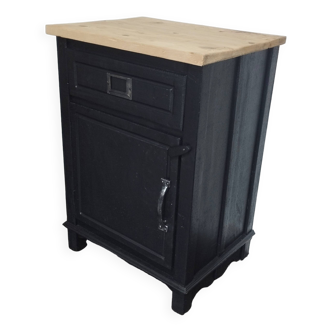Petit meuble vintage noir