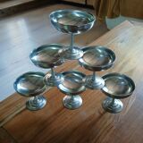 6 stainless steel ice cream cups