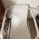 Fauteuil IKEA vintage velours et tube