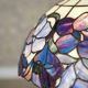 20th-Century Hanging Lamp with Multicolored Shade in the style of Tiffany, 1940s